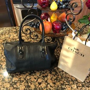 Beautiful navy Coach purse 